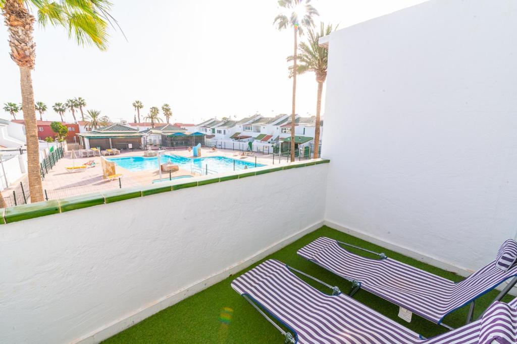 Deluxe Duplex Bungalow Private Parking Μασπαλόμας Εξωτερικό φωτογραφία