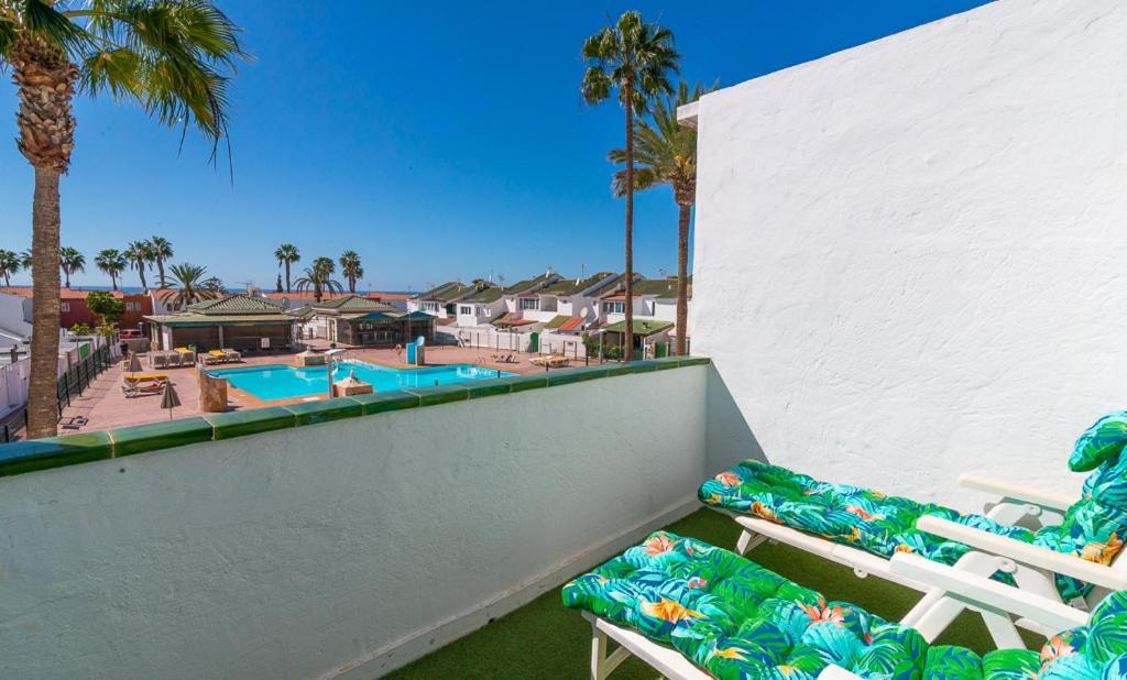 Deluxe Duplex Bungalow Private Parking Μασπαλόμας Εξωτερικό φωτογραφία